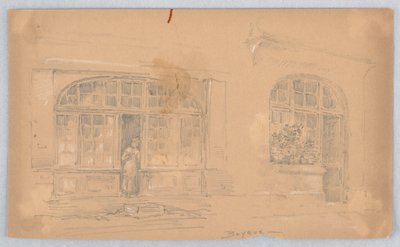 Skizze in Bayeux von Arnold William Brunner