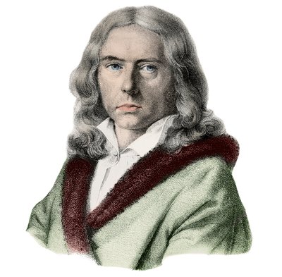 Porträt von Adelbert von Chamisso (1781-1838), deutscher Schriftsteller von Arnold van Westerhout