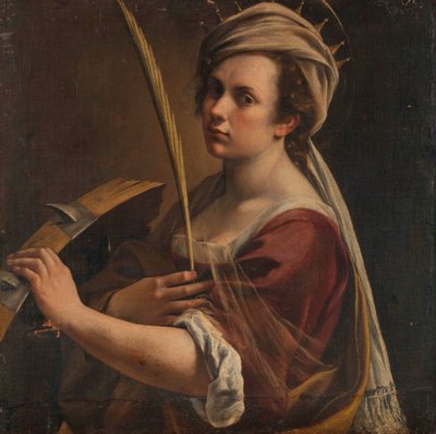 Selbstporträt als Heilige Katharina von Alexandria, ca. 1616 von Artemisia Gentileschi