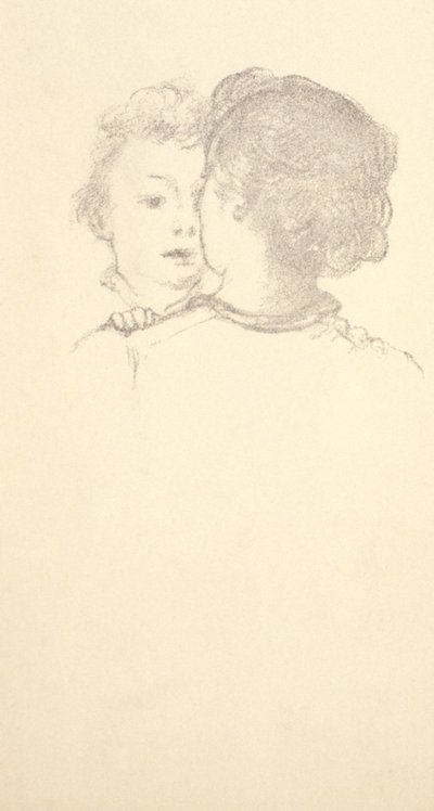 Rab (vor einer Frau) von Arthur B. Davies