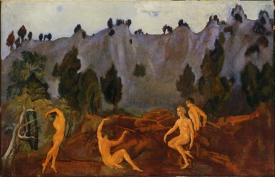 Das Zögern des Orestes von Arthur Bowen Davies