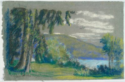 Landschaft aus dem Buch von A.B. Davies, Ausgabe 3, 50 von Arthur Bowen Davies