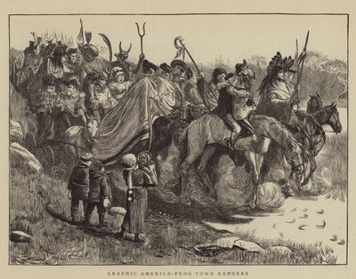 Grafisches Amerika, Frog Town Rangers von Arthur Boyd Houghton