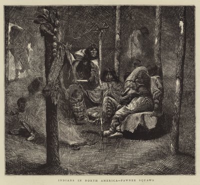 Indianer in Nordamerika, Pawnee-Frauen von Arthur Boyd Houghton