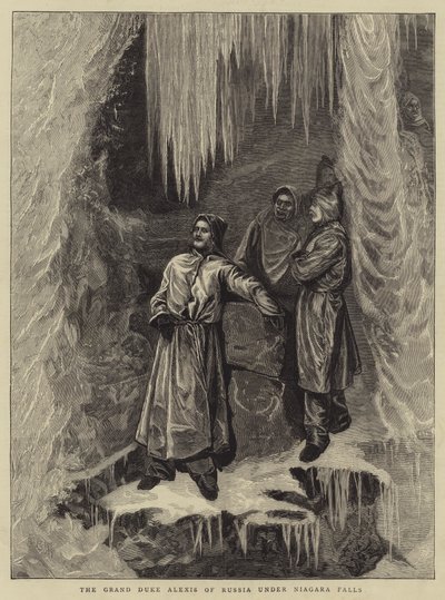 Der Großherzog Alexis von Russland unter den Niagarafällen von Arthur Boyd Houghton