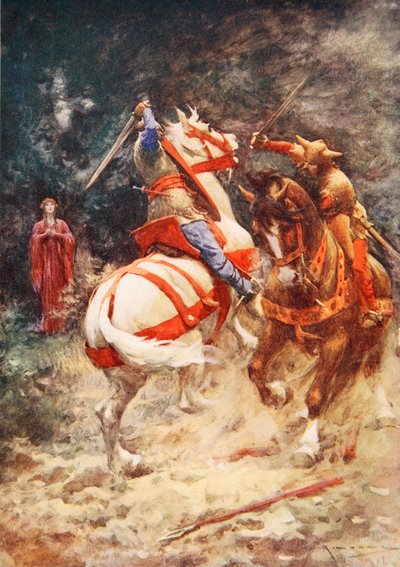 Der Ritter des Schwans von Arthur C. (after) Michael
