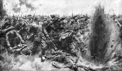 Ein massiver deutscher Angriff an der britischen Front, Erster Weltkrieg, 1914-1926 von Arthur C. Michael