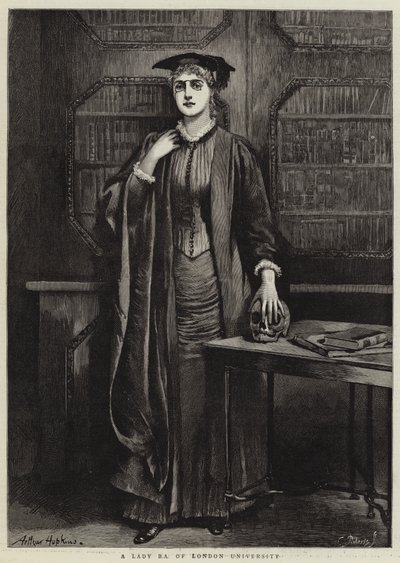 Eine Dame BA der Universität London von Arthur Hopkins