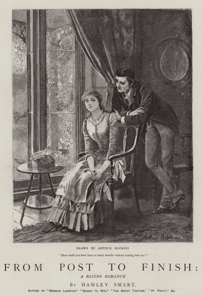 Von Post zu Ziel, eine Rennromanze von Arthur Hopkins