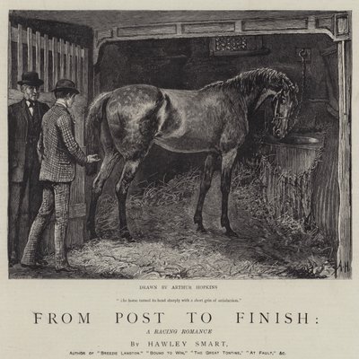 Von Post zu Ziel, eine Rennromanze von Arthur Hopkins