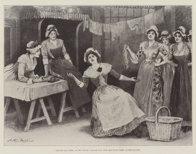 Madame Sans-Gene, im Lyceum, Madame Sans-Gene (Miss Ellen Terry) in ihrer Wäscherei von Arthur Hopkins