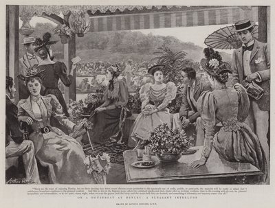 Auf einem Hausboot in Henley, eine angenehme Zwischenzeit von Arthur Hopkins