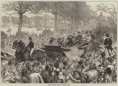 Königin Victorias Besuch im Victoria Park von Arthur Hopkins