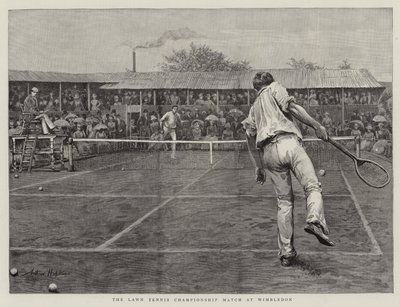 Das Lawn-Tennis-Meisterschaftsspiel in Wimbledon von Arthur Hopkins