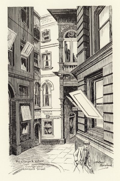 The George & Vulture von George Yard, Lombard Street von Arthur Moreland