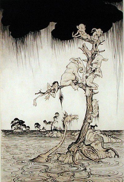 Flut von Arthur Rackham