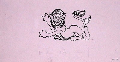 Heraldischer Löwe, Illustration für 