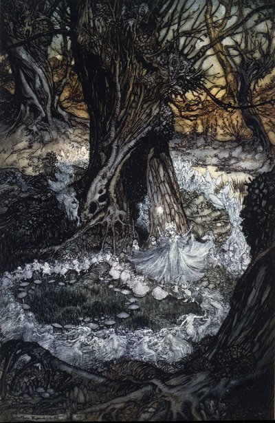 Illustration von Arthur Rackham für Ein Sommernachtstraum von William Shakespeare von Arthur Rackham