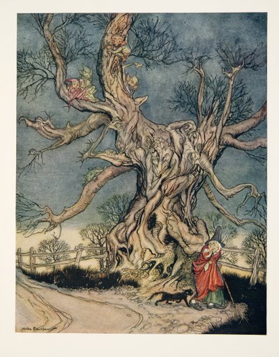 Major Andres Baum, aus Die Legende von Sleepy Hollow von Washington Irving (1783 - 1859), veröffentlicht 1928 von Arthur Rackham