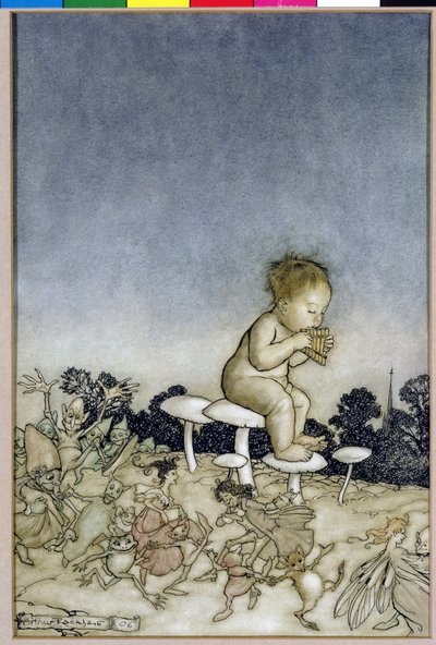 Peter Pan ist das Orchester der Feen, Illustration aus Peter Pan in Kensington Gardens, von J.M. Barrie, 1806 von Arthur Rackham