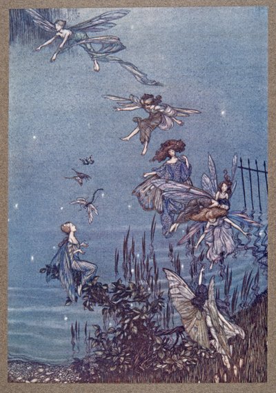 Die Feen der Serpentine, aus Peter Pan in Kensington Gardens von J M Barrie, veröffentlicht 1906 von Arthur Rackham