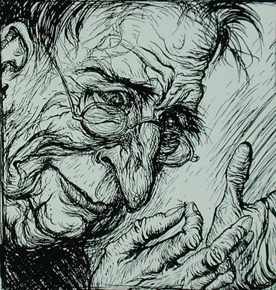 Der Floh und der Mann, Illustration aus 