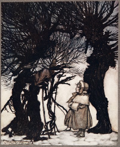 Sie warnten sie .., aus Peter Pan in Kensington Gardens von J. M. Barrie (1860 - 1937), veröffentlicht 1906 von Arthur Rackham