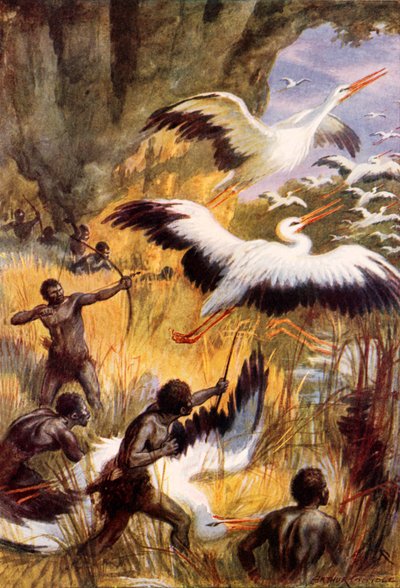 Die Schlacht der Pygmäen und der Störche von Arthur Twidle