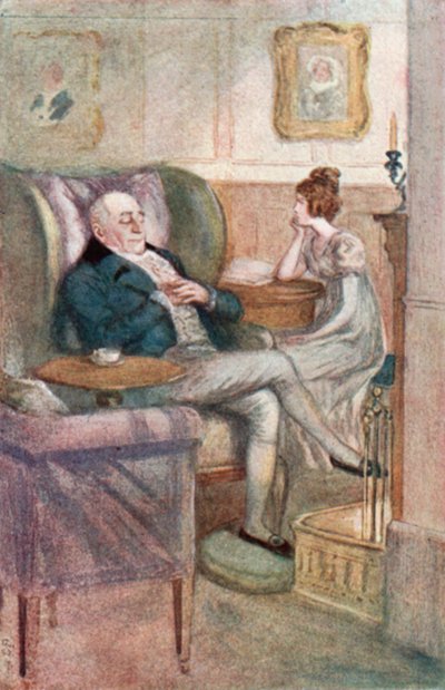 Illustration für Emma von Jane Austen von Arthur Wallis Mills