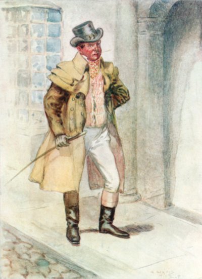 Illustration für Northanger Abbey von Jane Austen von Arthur Wallis Mills