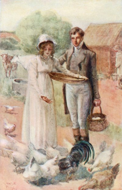 Illustration für Northanger Abbey von Jane Austen von Arthur Wallis Mills
