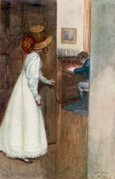 Illustration für Northanger Abbey von Jane Austen von Arthur Wallis Mills
