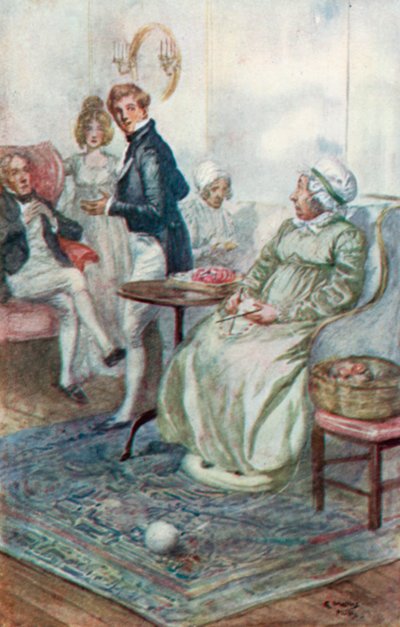 Illustration für Northanger Abbey von Jane Austen von Arthur Wallis Mills