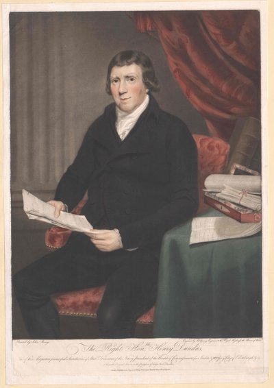 1. Viscount Melville Dundas von Artist Unknown