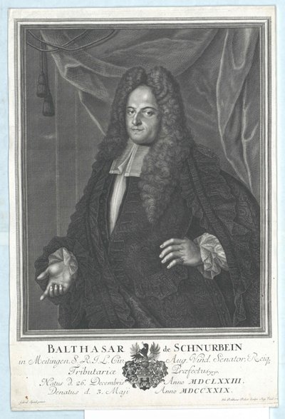 Balthazar Schnurbein von und zu Meitingen von Artist Unknown