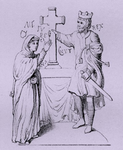 Knut der Große und seine Königin Emma von der Normandie von Artist Unknown