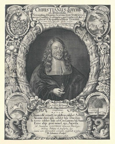 Christian Lorenz Adlershelm (Druck) von Artist Unknown