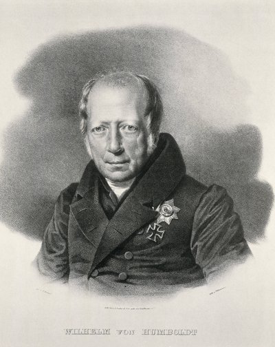 HUMBOLDT, Wilhelm von (1767-1835). Deutscher Staatsmann und Philosoph. Lithographie. von Artist Unknown