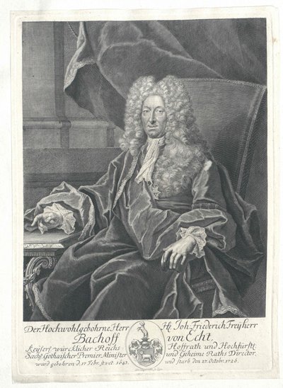 Johann Friedrich Baron Bachoff von Lebhaft von Artist Unknown