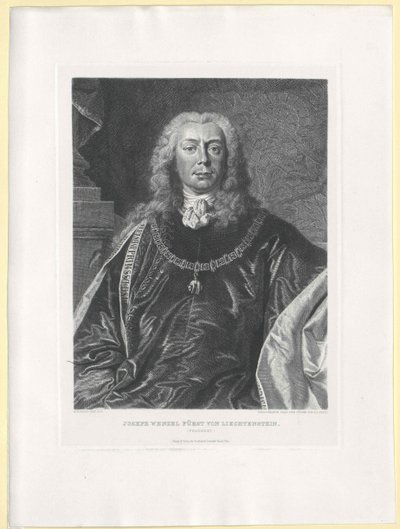 Joseph Wenzel Graf von Liechtenstein von Artist Unknown