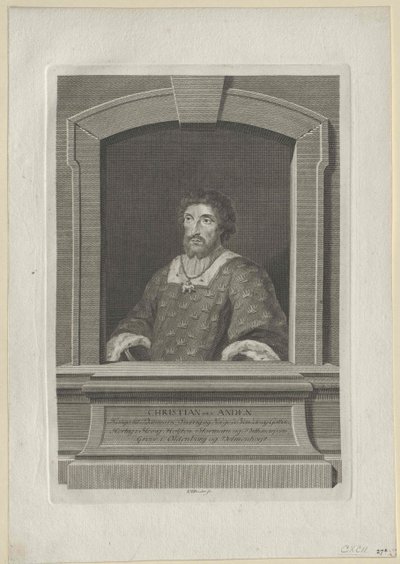 König von Dänemark Christian II von Artist Unknown
