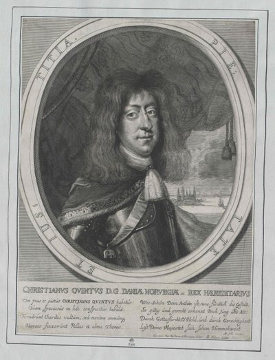 König von Dänemark Christian V von Artist Unknown
