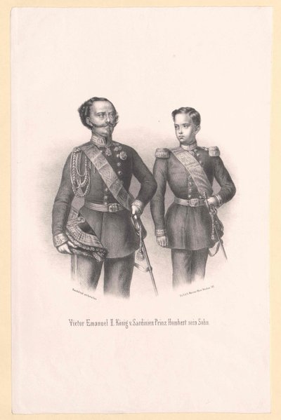 König von Italien Viktor Emanuel II von Artist Unknown