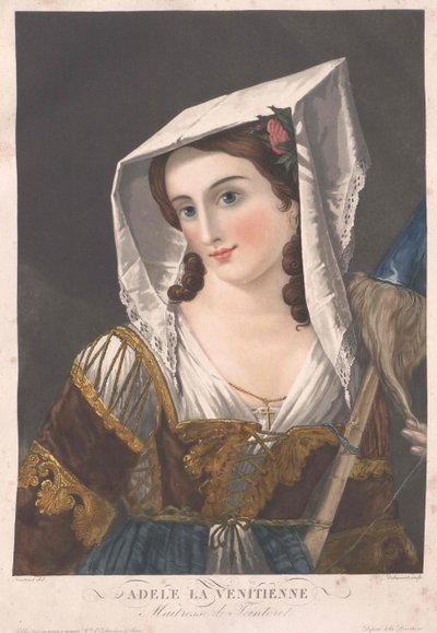 Adele La Venitienne, lebte im 16. Jahrhundert von Artist Unknown