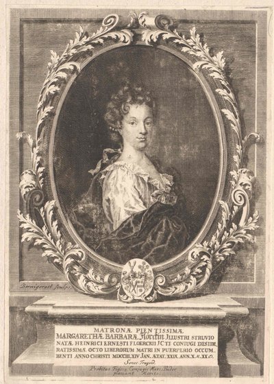 Margarethe Barbara Struve (Druck) von Artist Unknown