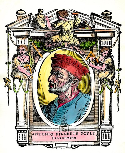 Porträt von Antonio Filarete, florentinischer Bildhauer von Artist Unknown