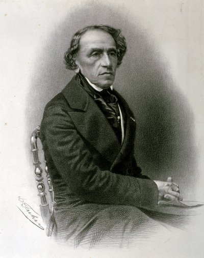 Porträt von Giacomo Mayerbeer von Artist Unknown