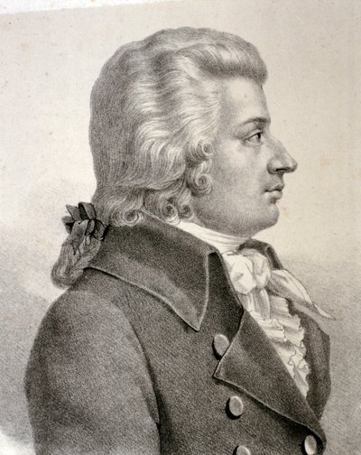 Porträt von Wolfgang Amadeus Mozart von Artist Unknown