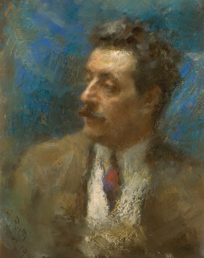 Porträt von Giacomo Puccini von Arturo Rietti