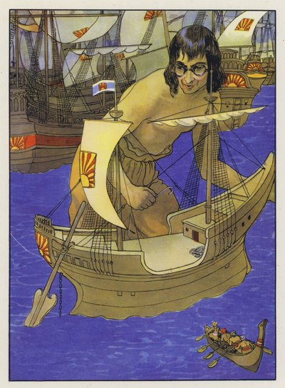 Illustration für Gullivers Reisen von Jonathan Swift von Artus Scheiner
